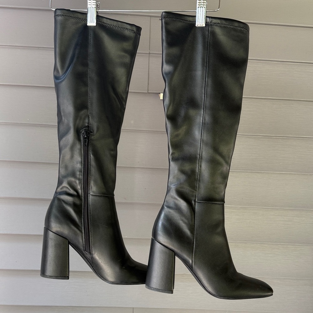 Steve Madden Black Heeled Boots
